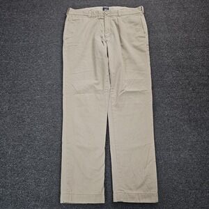 J Crew Pants Mens 34x32 Beige The Sutton Fleece Lined Chino Khaki Casual